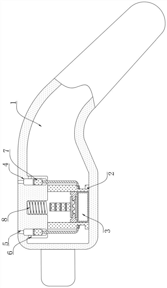 Functional charging gun with heat dissipation capability