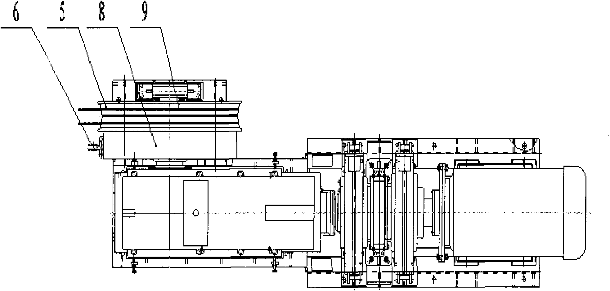 Pilot-operated type endless rope winch for coal mines