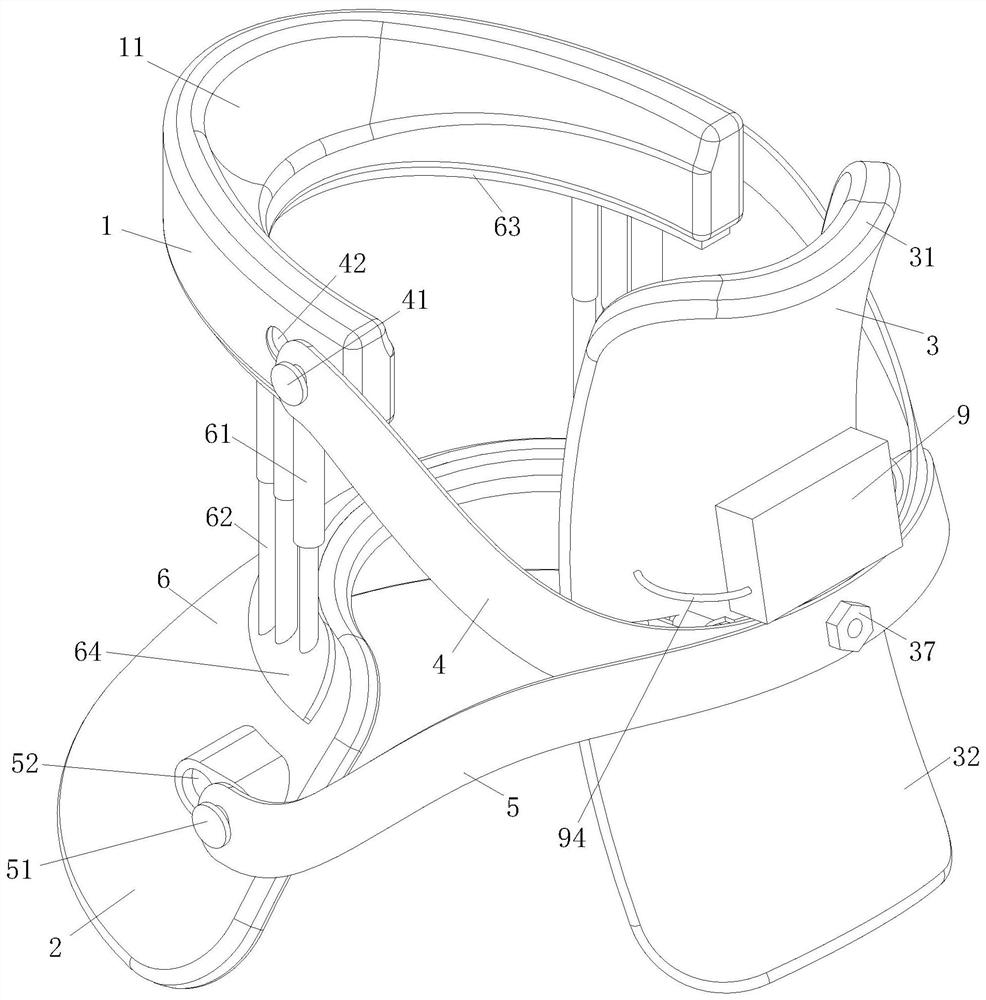 An associative compression neck stretching device