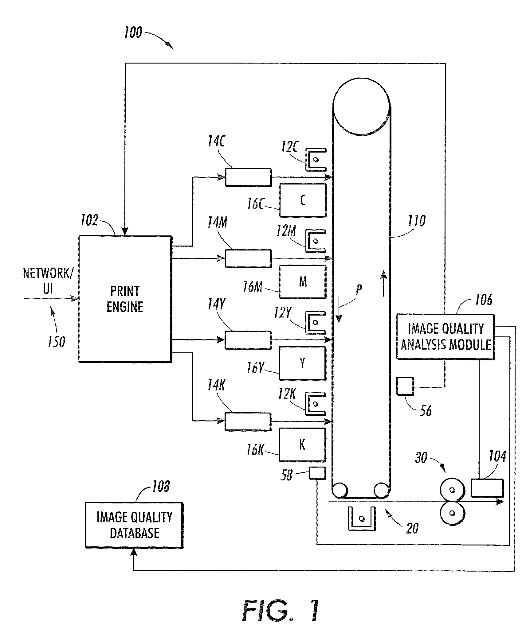 Printer characterization, monitoring and diagnosis using dynamic test patterns generated by sensing and analyzing customer documents