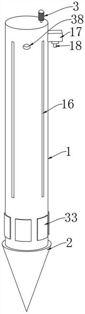 Land subsidence monitoring device and monitoring method