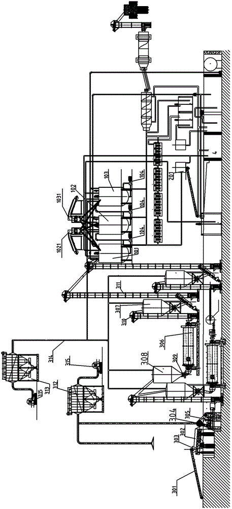 Aluminum electrolytic cell overhaul dreg harmless treatment system and method