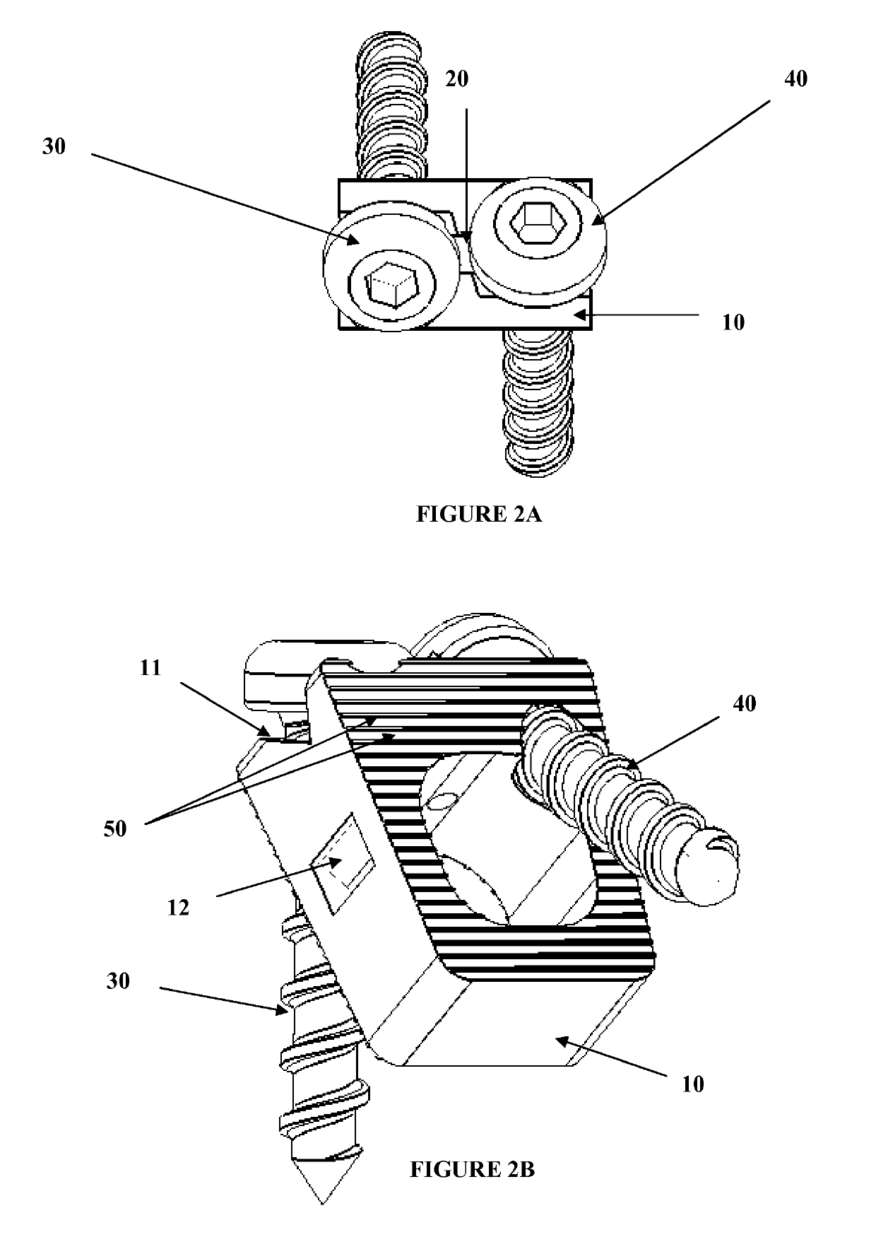 Bi-directional fixating/locking transvertebral body screw/intervertebral cage stand-alone constructs