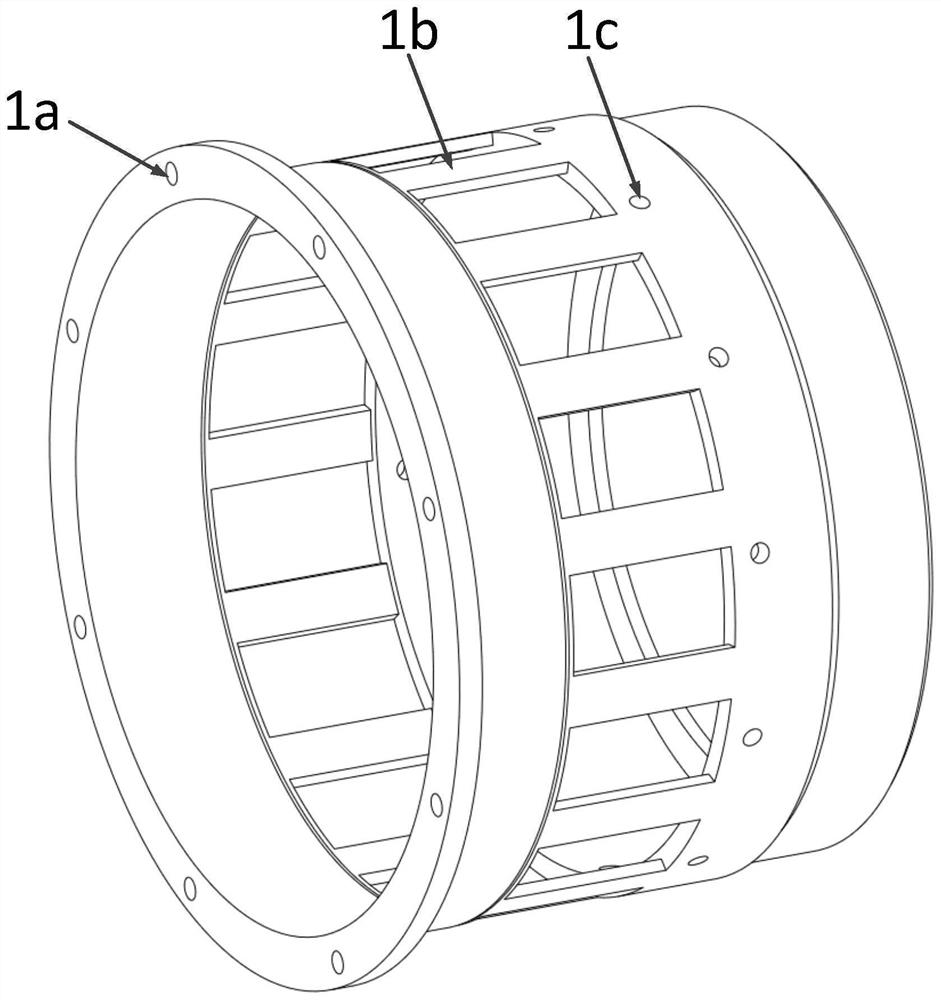 Squirrel-cage squeeze film damper