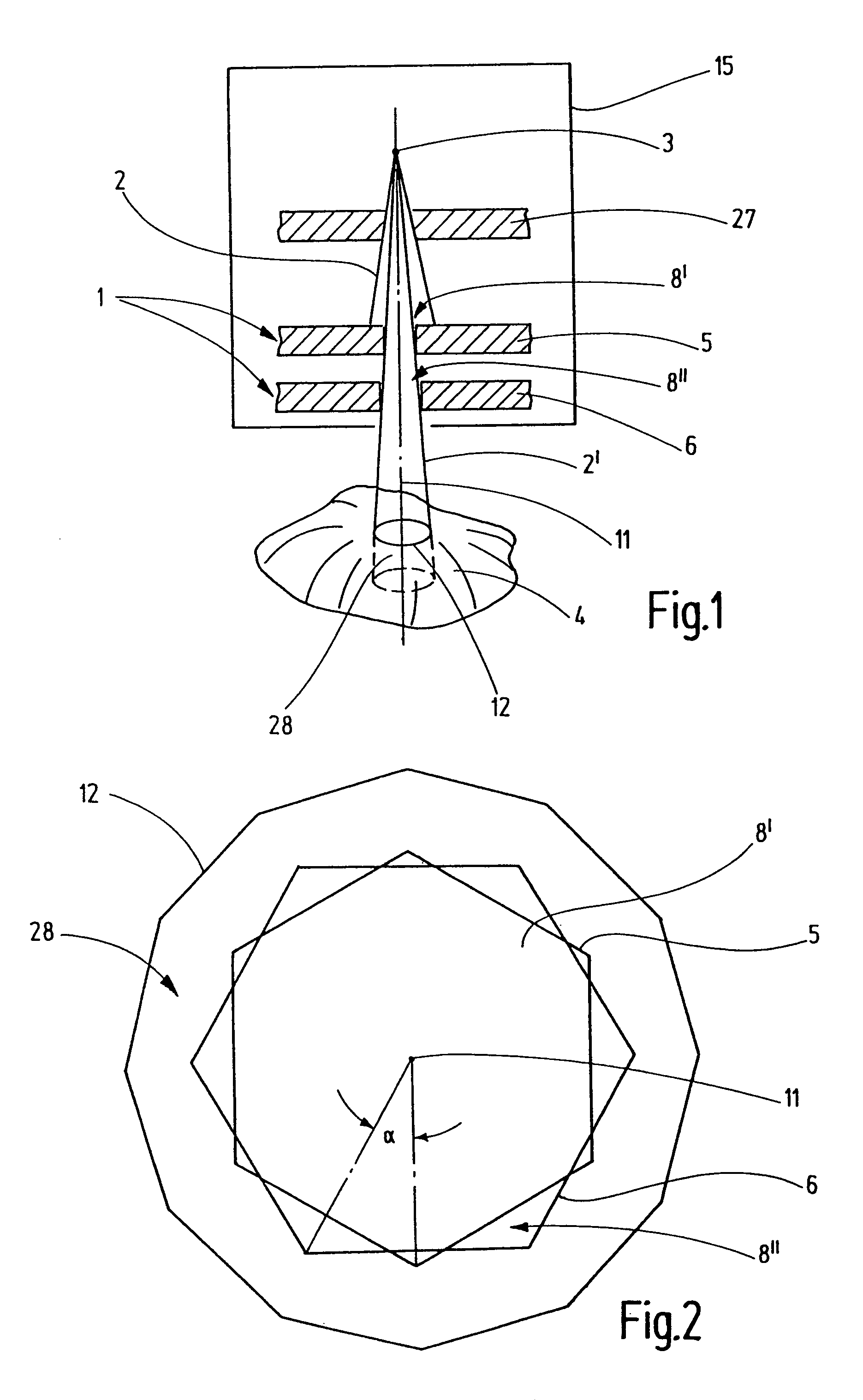 Irradiation device and collimator