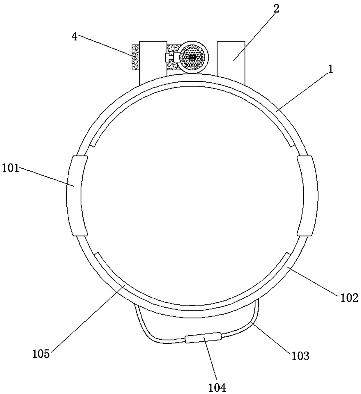 Trans-nasal trachea cannula fixing device special for child