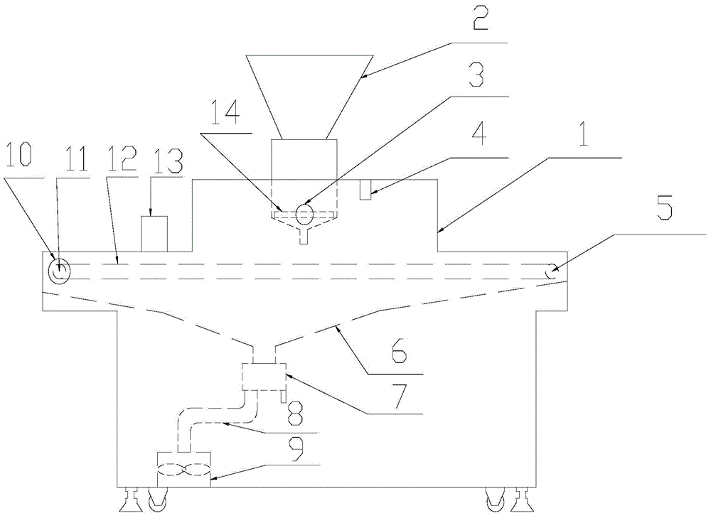 Hot-melt adhesive powder distributing mechanism