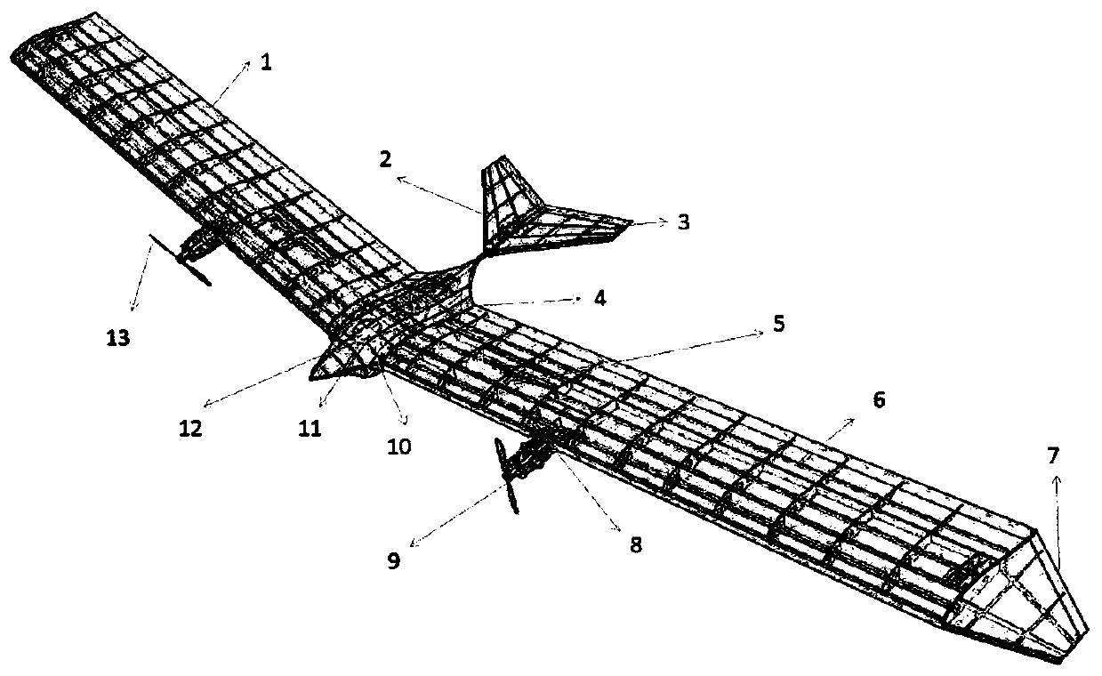 Cluster-type bionic solar power unmanned aerial vehicle