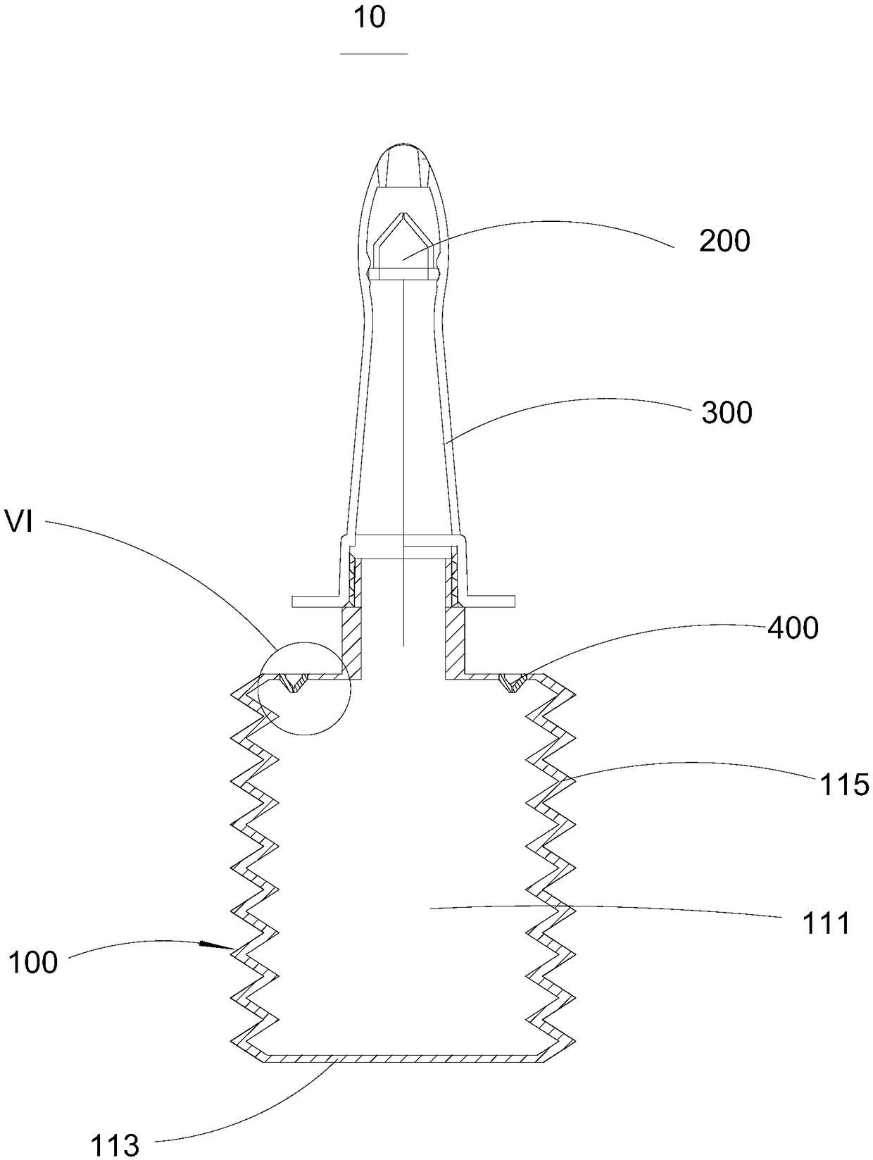 Insertion-type flusher