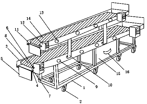 Transfer device for manufacturing instruments and meters