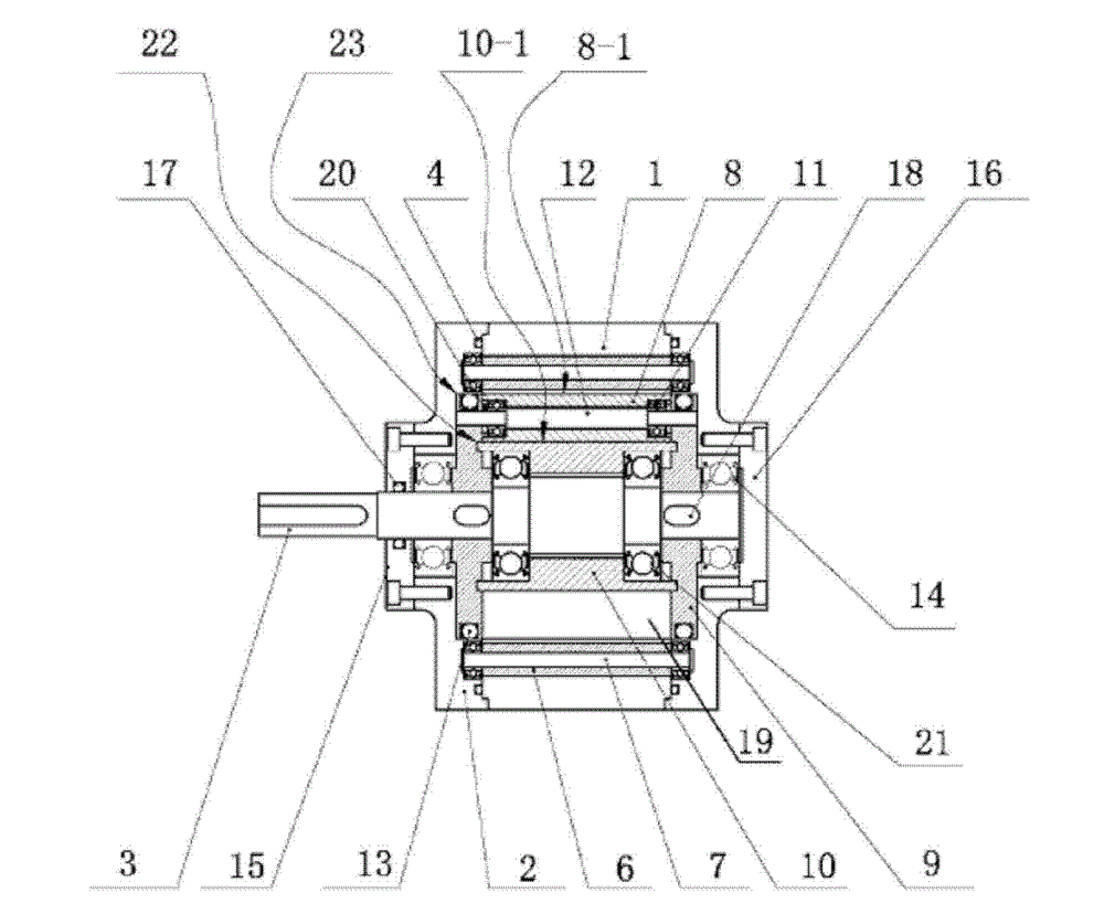 Star-rotation type rotary device adopting gate valve structure