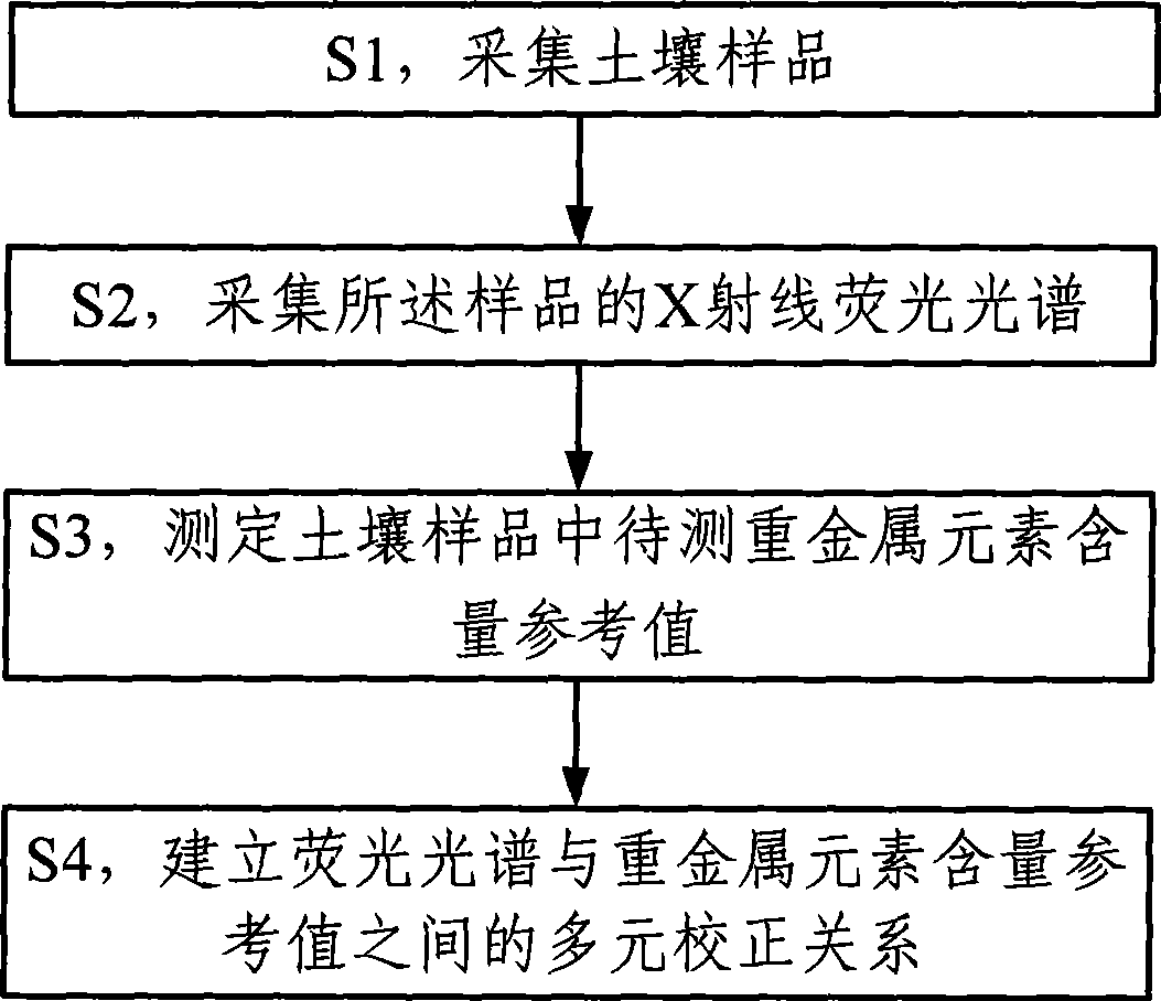 Modeling method of soil heavy metal content detection model and application thereof