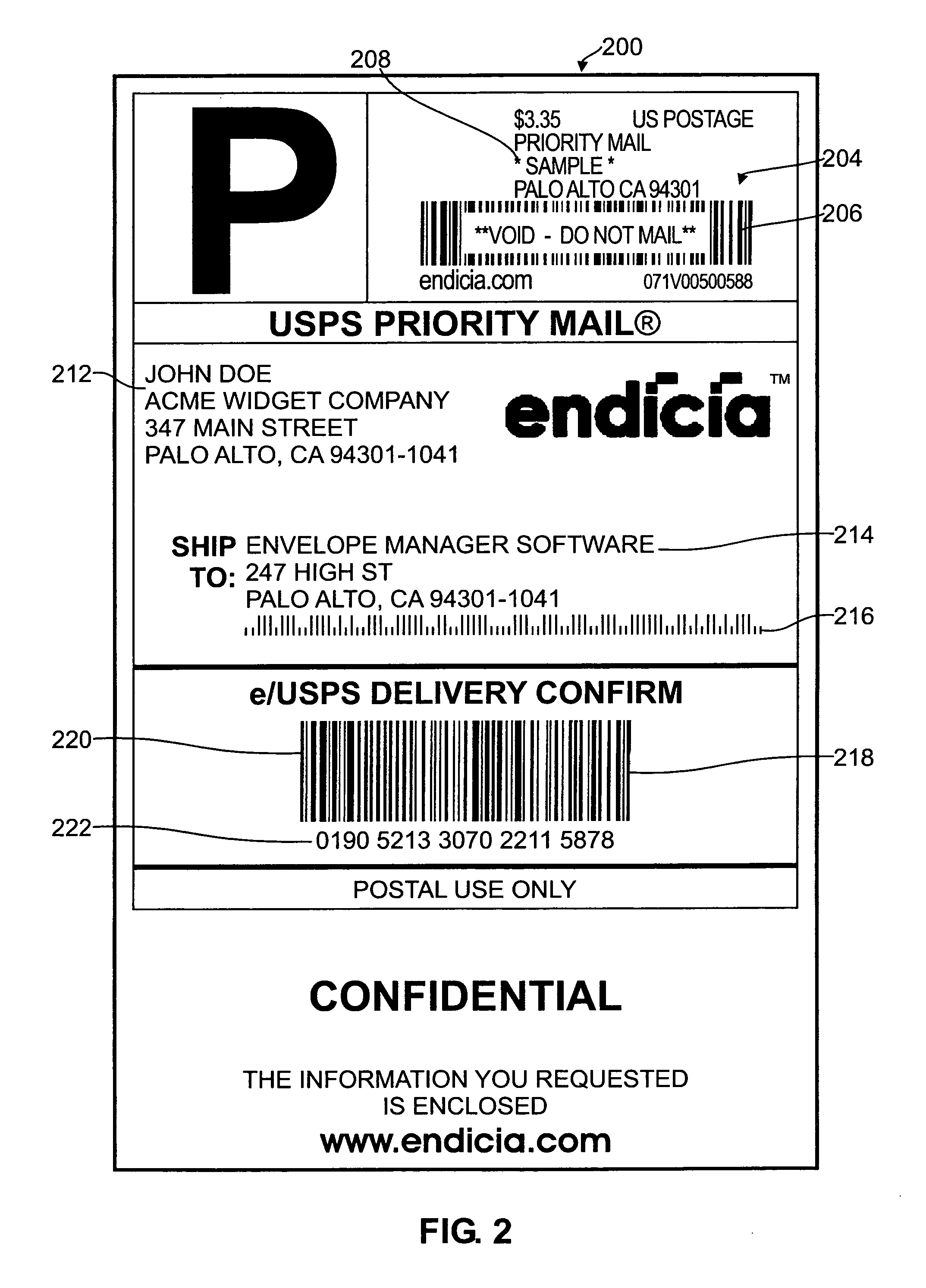 Systems and methods for detecting postage fraud using an indexed lookup procedure