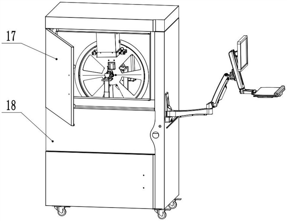 an optical test chamber