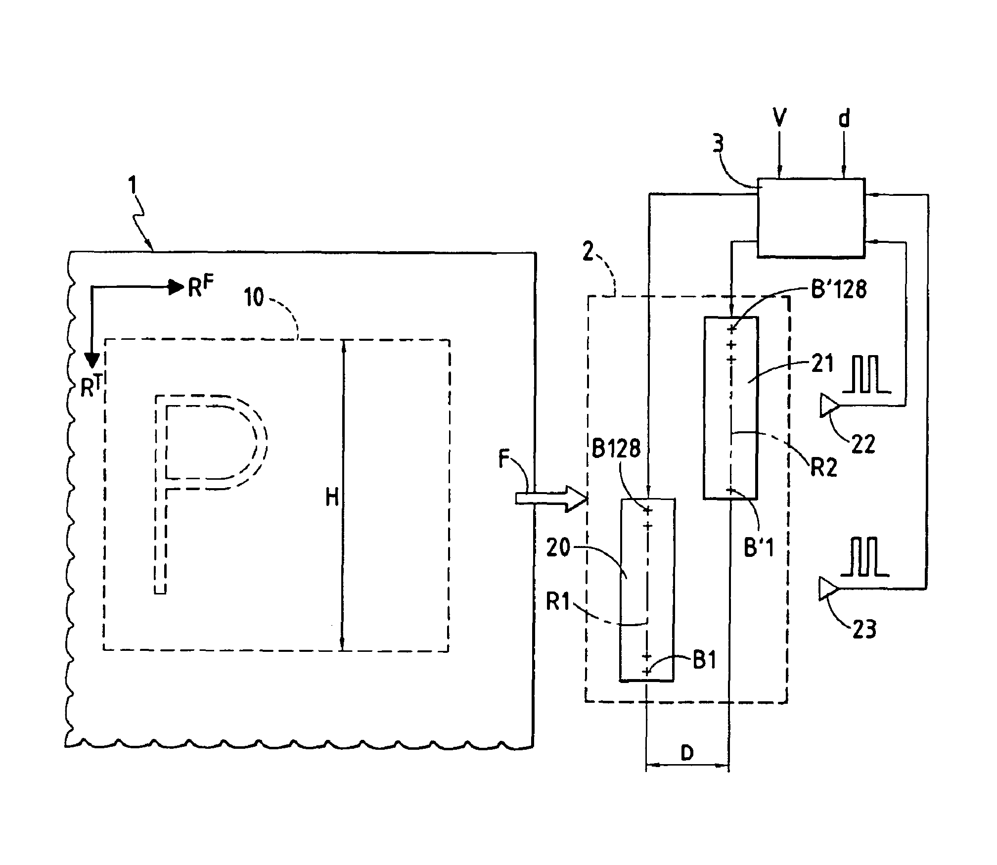 Postal printing device with facilitated reading