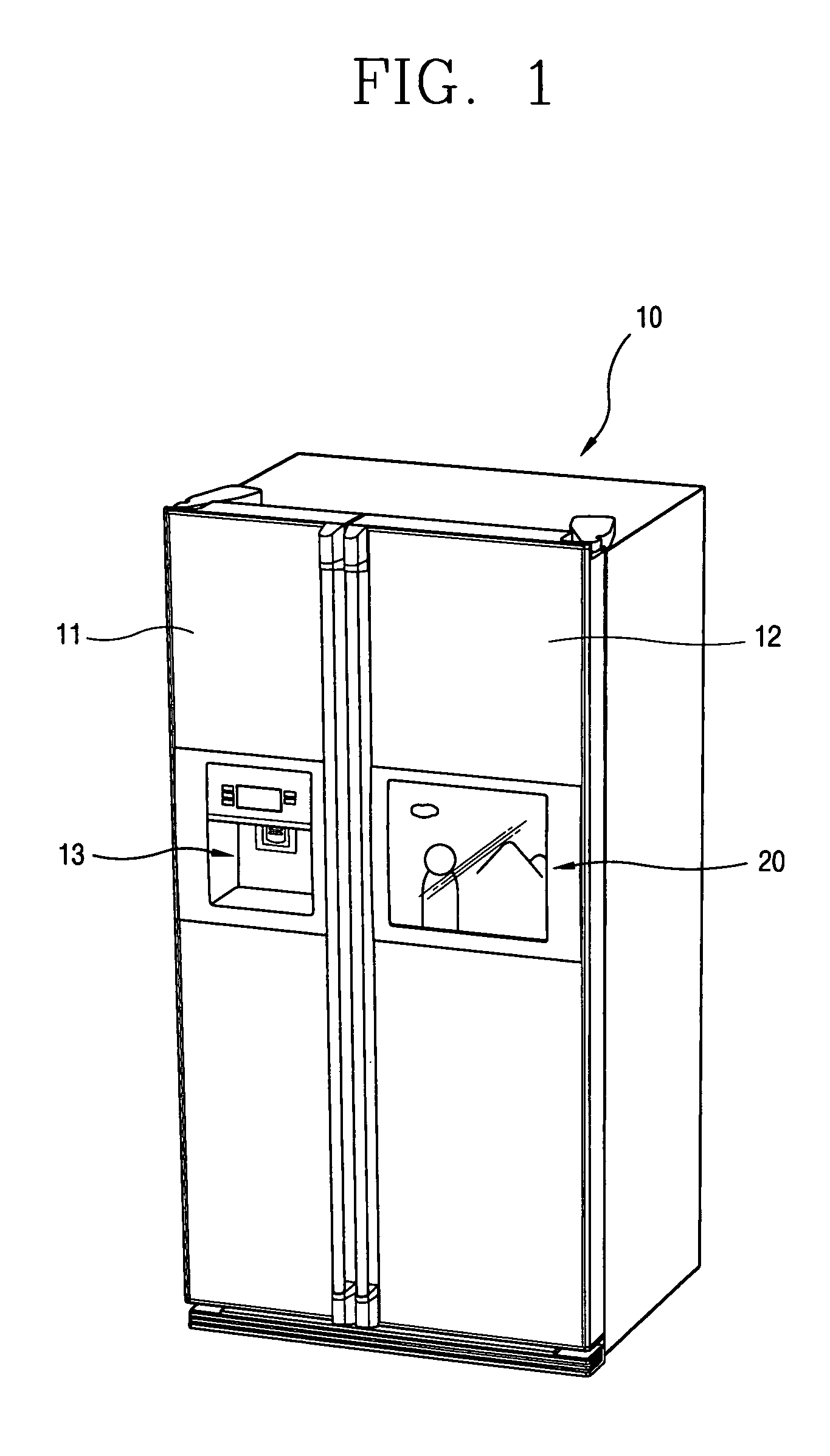 Refrigerator with television