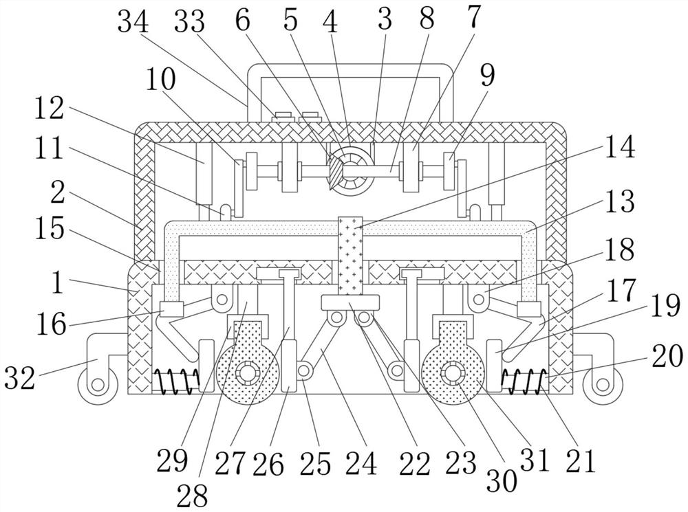 Flat knitting machine surface cleaning device with cleaning function