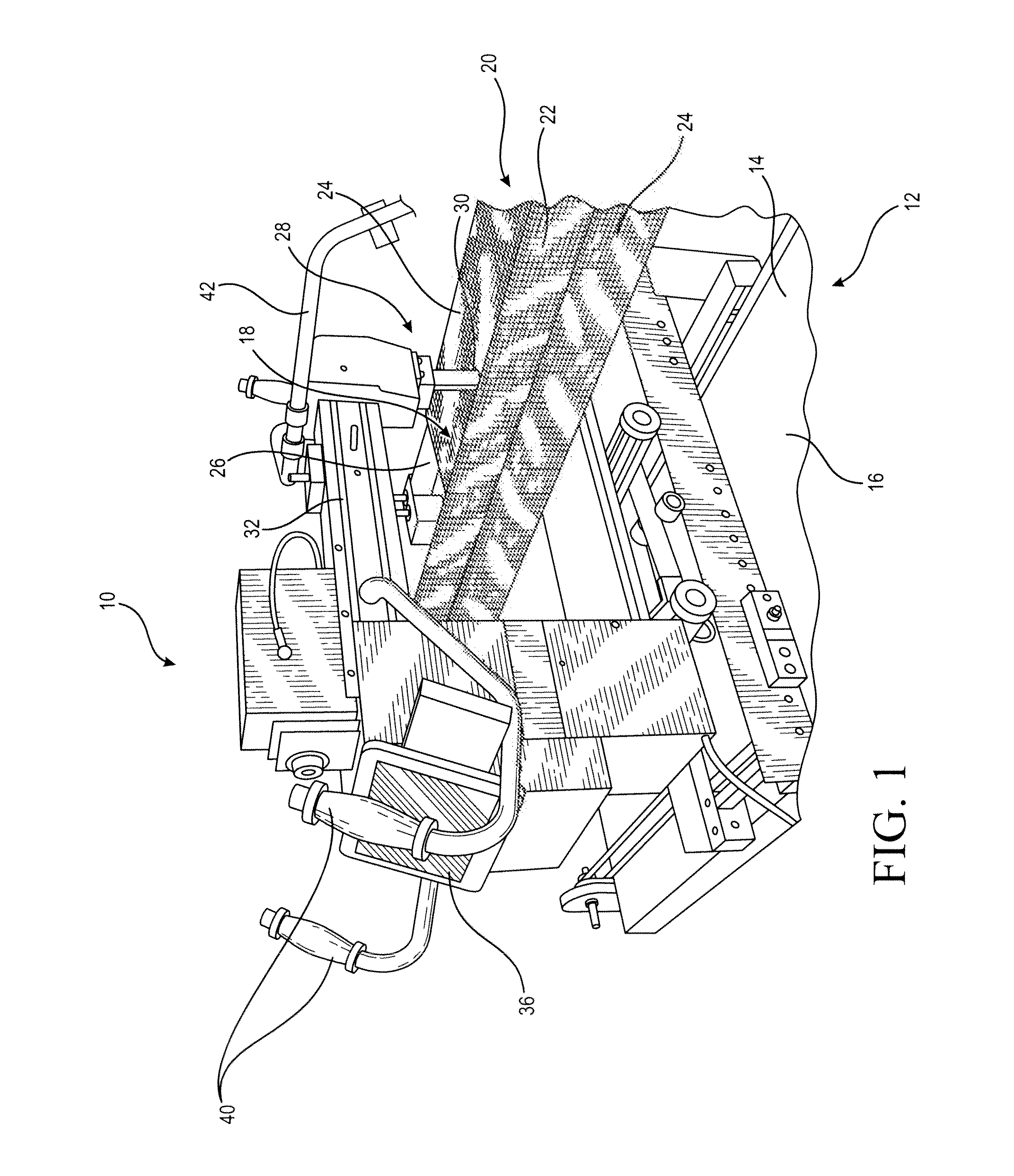 Method and Apparatus for Visualizing the Position of an Operating Head Relative to a Workpiece