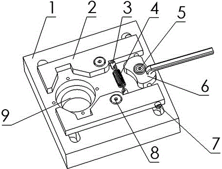 Rapid fixture special for eccentric adjustment of rotary encoder circular grating