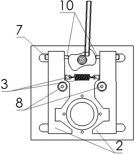 Rapid fixture special for eccentric adjustment of rotary encoder circular grating