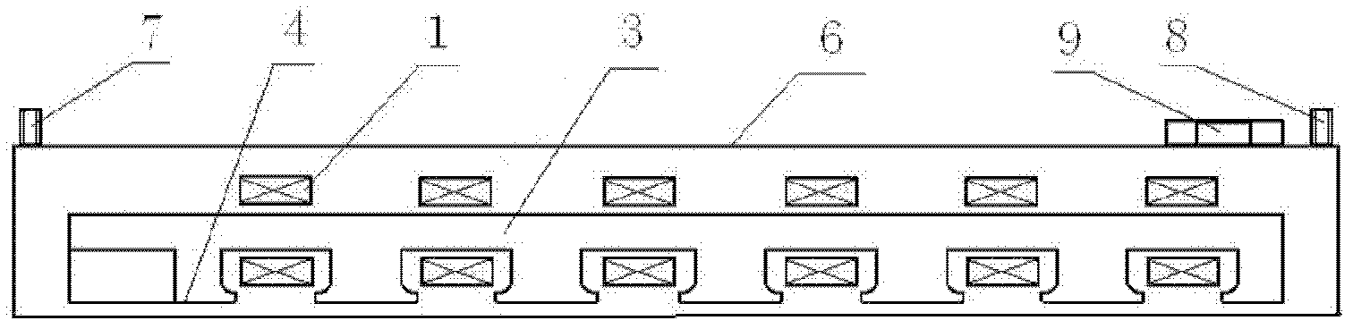 Electromagnetic device for stirring metal melt spirally