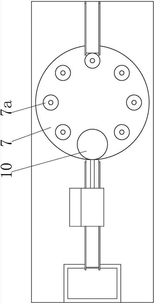 Positioning conveying-unloading device for assembly for disc parts