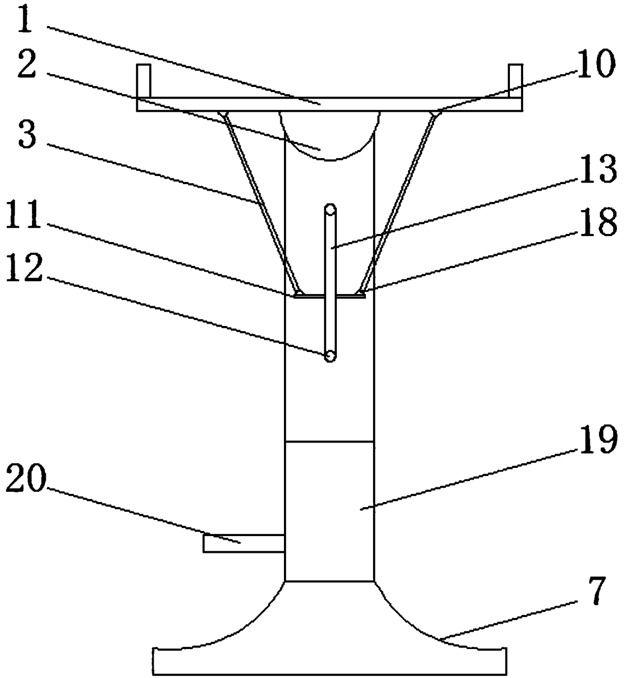 Lift type fixing bracket for blockchain server display screen