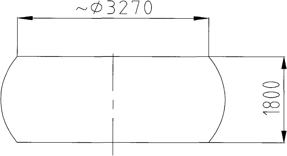 Forging method of conical cylinder body of nuclear power equipment