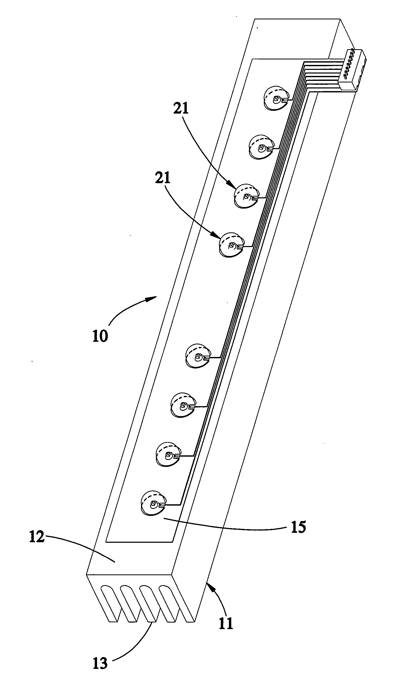 Combination assembly of led and heat sink