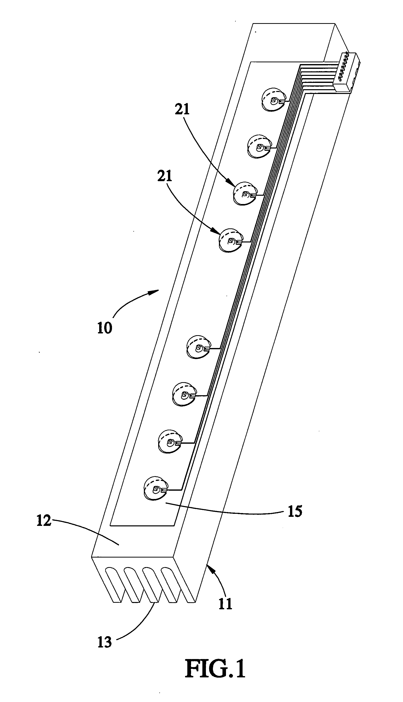 Combination assembly of led and heat sink