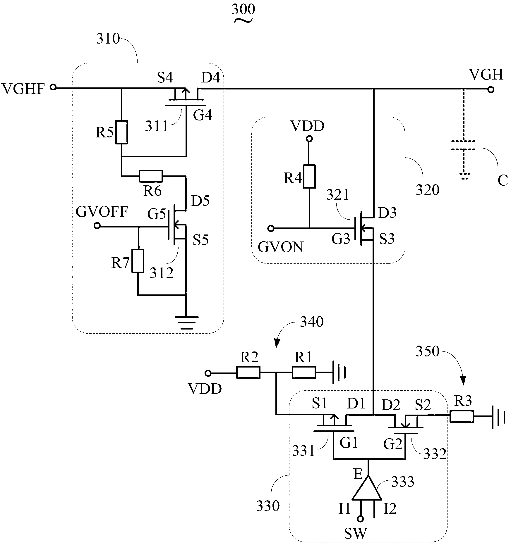 Chamfering circuit and control method thereof