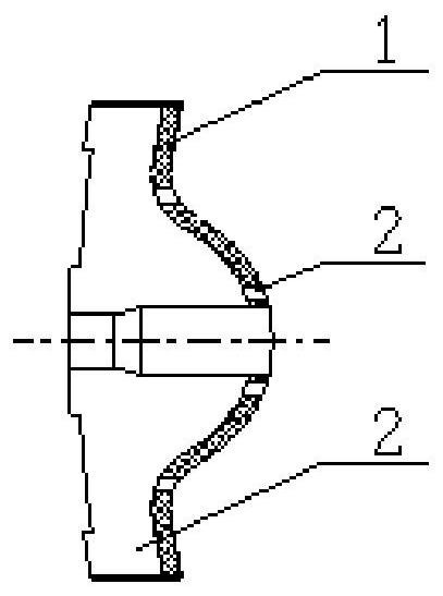 Manganese-steel-based multiphase particle reinforced cermet surface composite material, casting and manufacturing method thereof