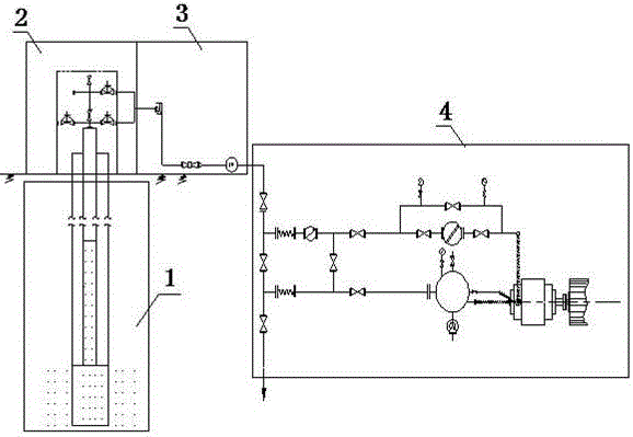 A gas well single well gas recovery system and its low-pressure extraction method