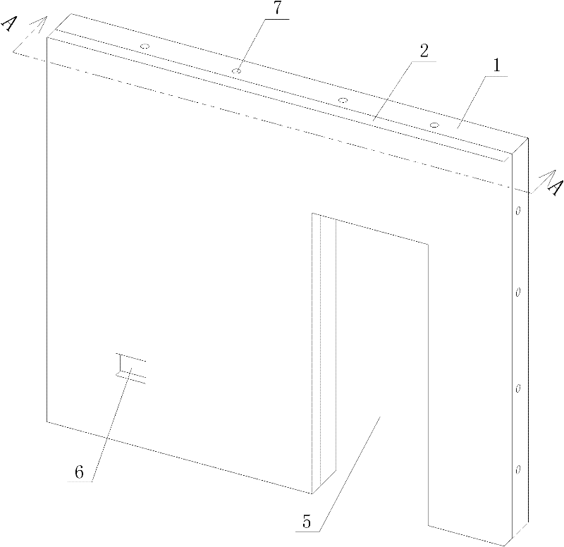 Wall structure of SMC (Sheet Molding Compound) composite material