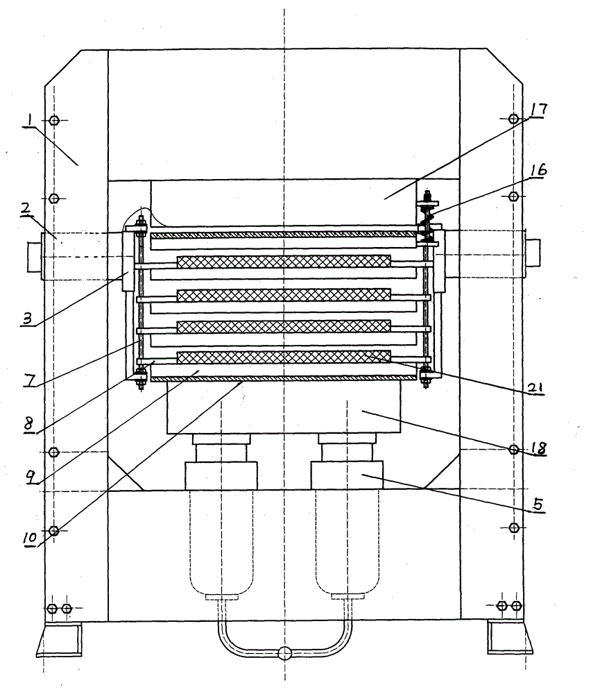 Hot press for bamboo floor