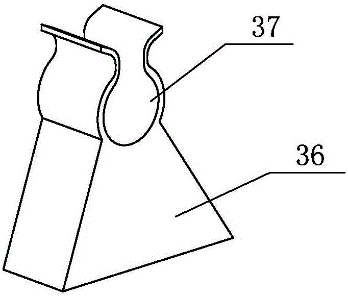 Auxiliary device used for assembling steel stranded leading wire and wire clamp