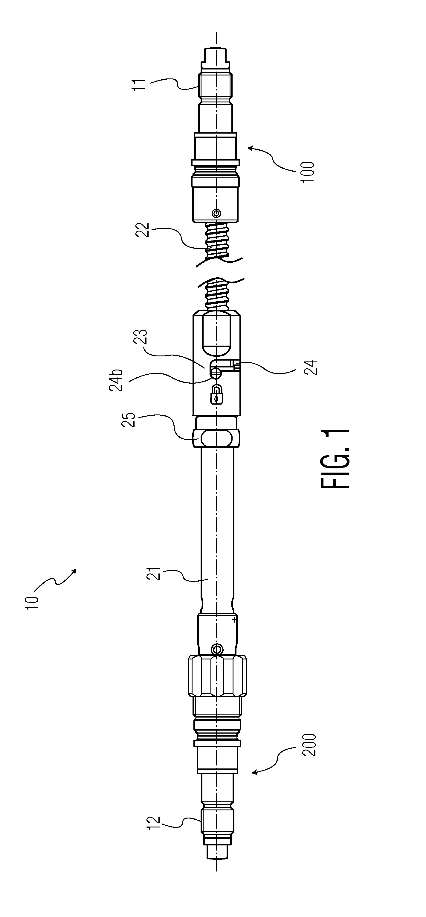 Telescopic strut for an external fixator