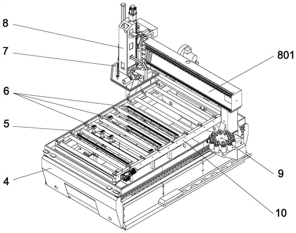 Automatic filter plate processing production line