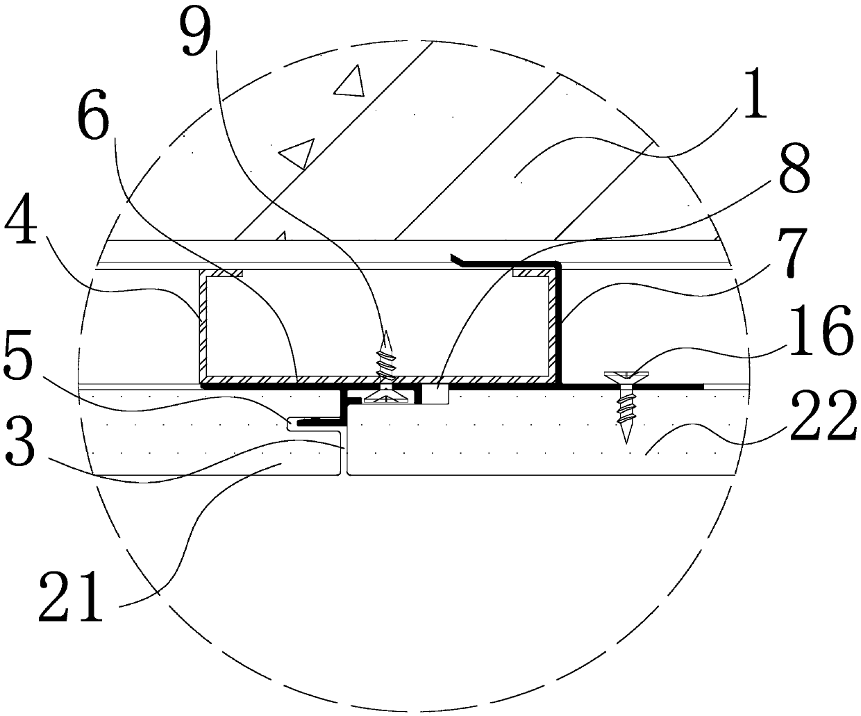 A facing installation device