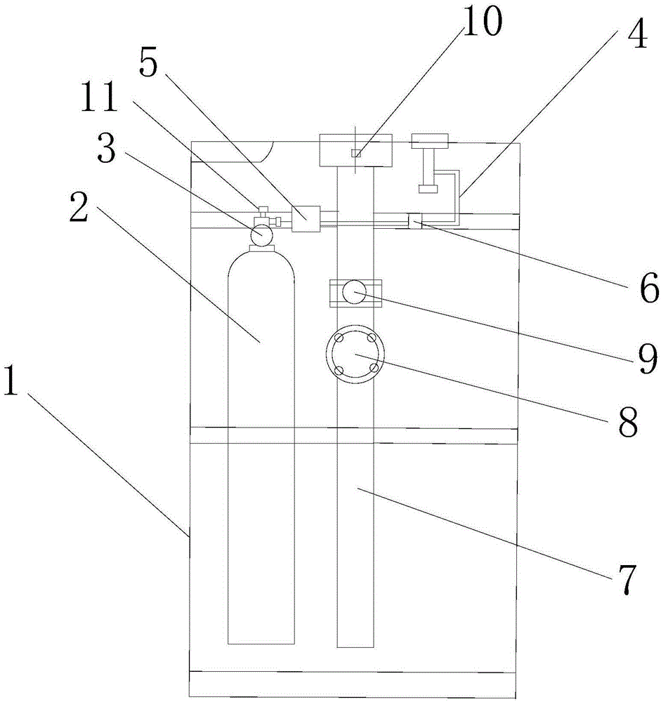 Nitrogen inflation extinguishing equipment with automatic pressure relief function for transformer