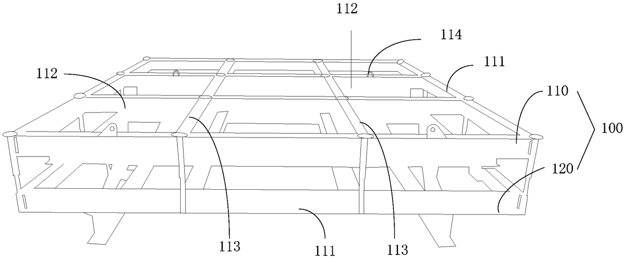 Water-permeable framework hoisting and transporting equipment and throwing method