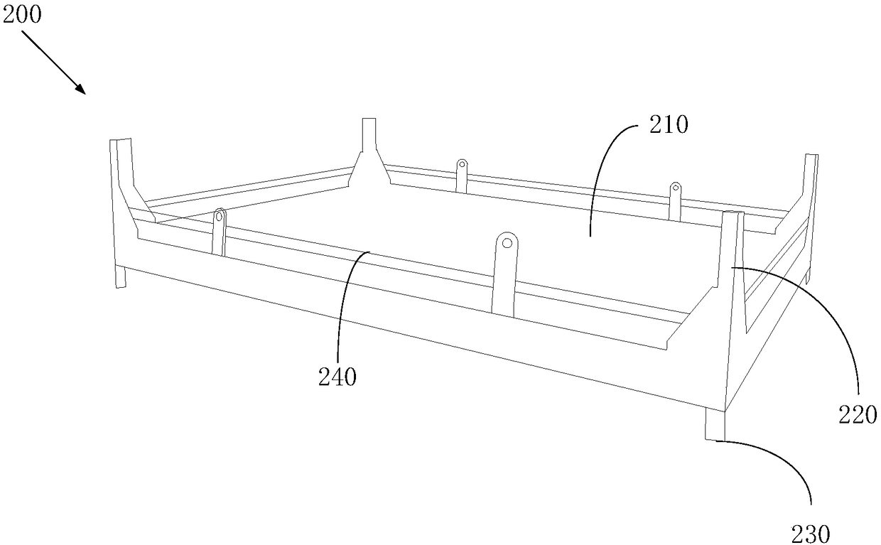 Water-permeable framework hoisting and transporting equipment and throwing method