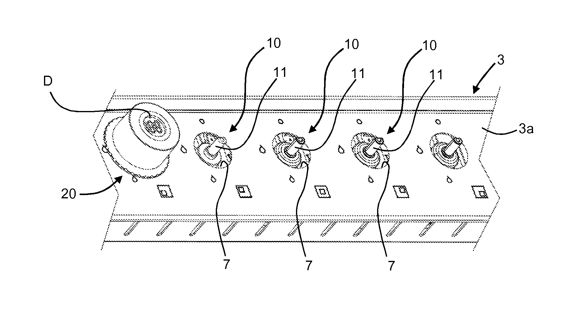 Control device for gas taps