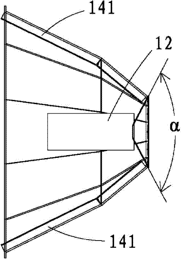 Reflector and lamp with same