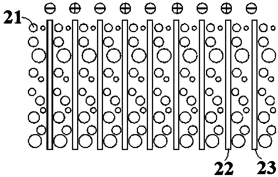 Treatment device of sludge-containing small-molecule volatile organic gas