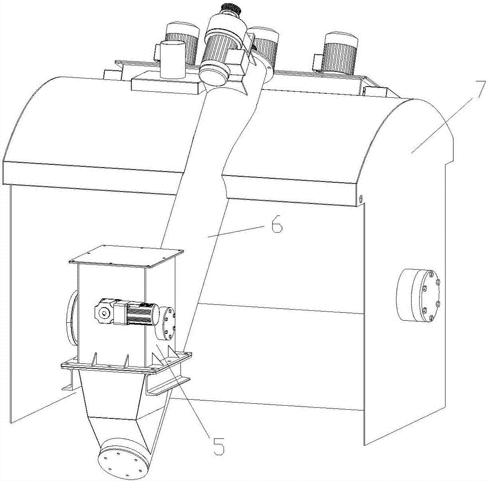 Garbage feeding and decomposing device