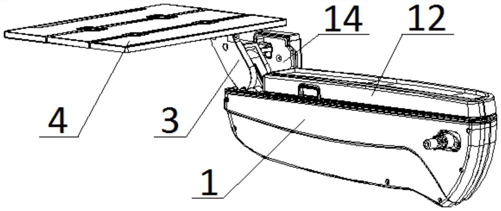 Seat armrest turnover table top