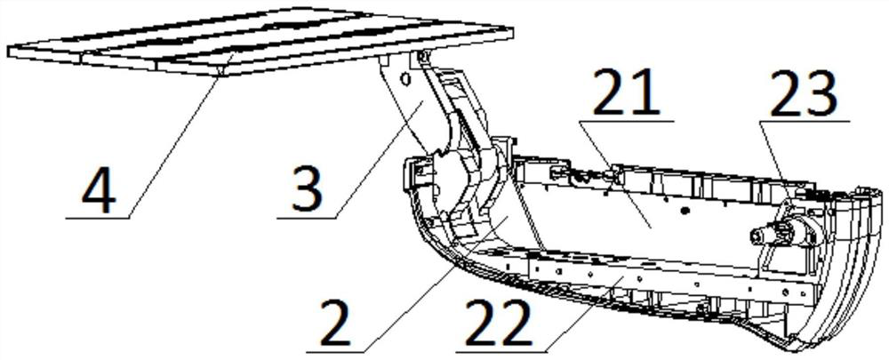 Seat armrest turnover table top