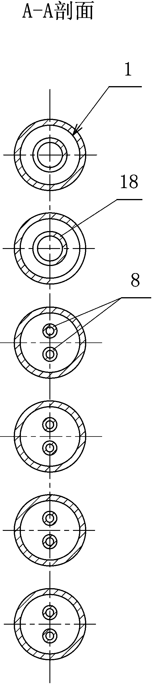 Round header shell and tube water storage heater multi-tube heat conducting heat exchanger and manufacturing process thereof