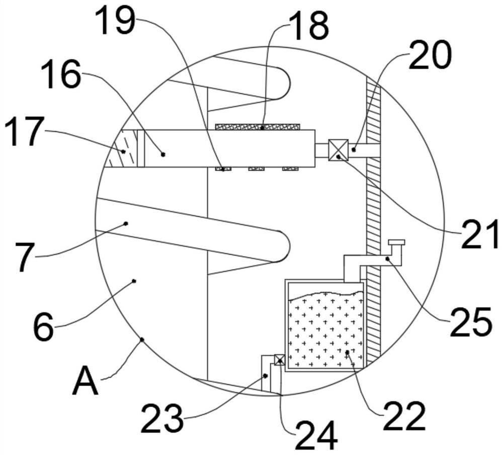 New energy charging pile with rainwater collecting and cooling device